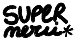 Super Merci, Logo, noir et blanc, art et design